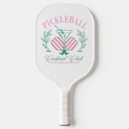 Roze en witte streping | Cabana Pickleball Paddle
