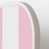 Roze en witte streping | Cabana Pickleball Paddle (Links Detail)