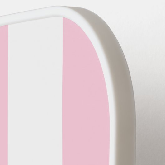 Roze en witte streping | Cabana Pickleball Paddle (Links Detail)