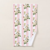 Roze en Witte Stripe Bathroom-handdoekjes Angel Bad Handdoek (Handdoek)