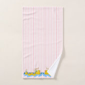 Roze en Witte Stripe handdoekjes voor handdoeken (Handdoek)