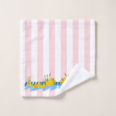 Roze en Witte Stripe handdoekjes voor handdoeken (Wasdoekje)