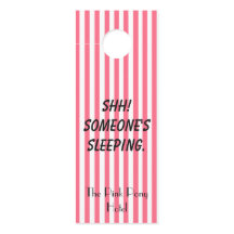 Roze en Witte Striped Hotel