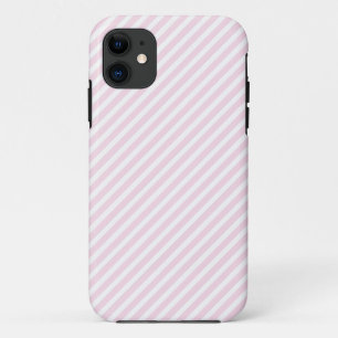 Roze en witte striped iPhone 5 Hoesje
