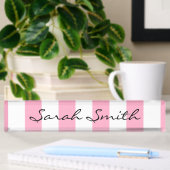 Roze en witte stripper Bord Naambordje