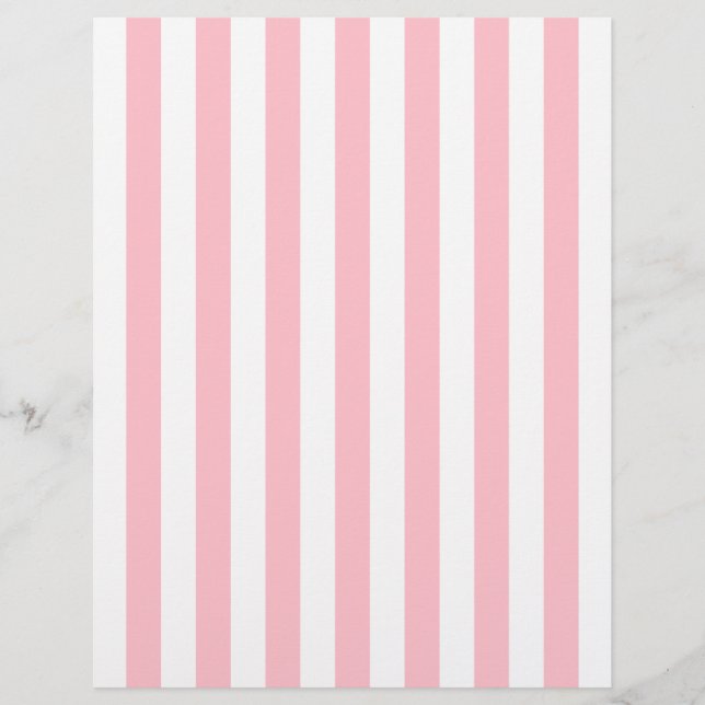 Roze en witte stripper letterhead (Voorkant)