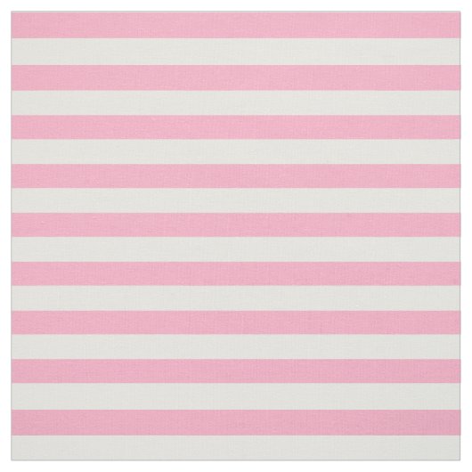 Roze en witte stripper stof (Swatch)