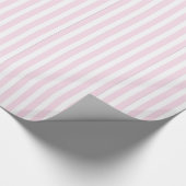 Roze en witte strips cadeaupapier (Hoek)