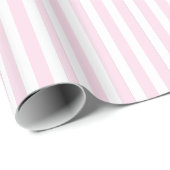 Roze en witte strips cadeaupapier (Rol Hoek)