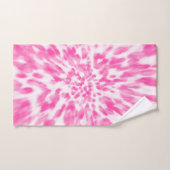roze en witte stropdas bad handdoek (Handdoek)
