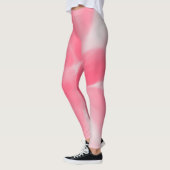 Roze en witte stropdas-kleurstof leggings (Links)