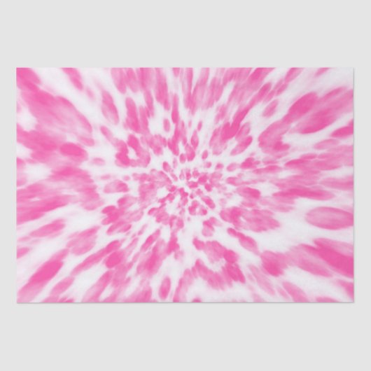 roze en witte stropdas tissuepapier (Voorkant)