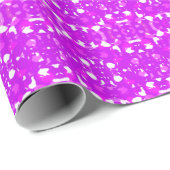 Roze en witte symmetrische markeringen cadeaupapier (Rol Hoek)