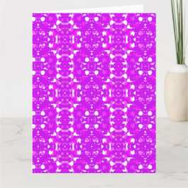 Roze en witte symmetrische markeringen kaart