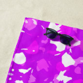 Roze en witte symmetrische markeringen Yoga Mat Strandlaken (In situ)