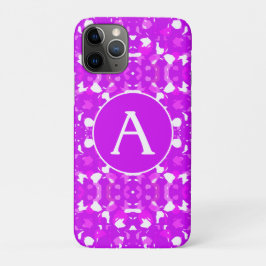 Roze en witte  symmetrische markeringsbrief Case-Mate iPhone case