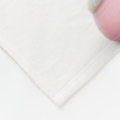 Roze en Witte Teckel Fleece Babydeken Deken (Hoek)