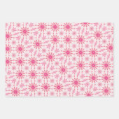 Roze en witte Tegel Patroon Inpakpapier Vel (Voorkant)