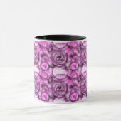 Roze en Witte Tie Dye Draai Patroon Mok (Midden)