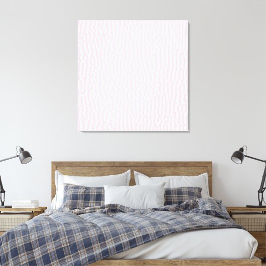 Roze en witte tinten canvas afdruk (Insitu (Slaapkamer))