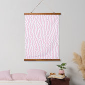 Roze en witte tinten hangend wandkleed (Slaapkamer)
