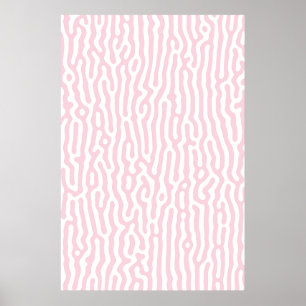 Roze en witte tinten poster