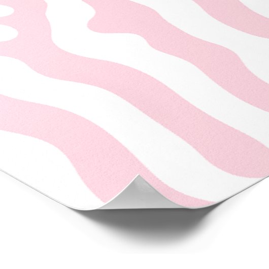 Roze en witte tinten poster (Hoek)