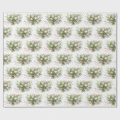 Roze en witte Tulip Bouquet Cadeaupapier (Vlak)