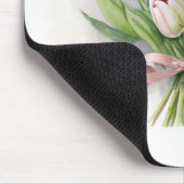 Roze en witte Tulip Bouquet Muismat (Hoek)