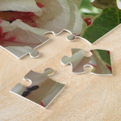 Roze en witte Tulip Puzzle Legpuzzel (Zijkant)