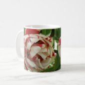 Roze en witte Tulp Mok (Voorkant links)