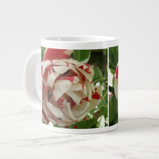 Roze en witte Tulp Mok (Links)