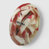 Roze en witte Tulp wandklok (Hoek)