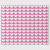 Roze en witte Valentijn Verpakkingspapier Cadeaupapier (Vlak)