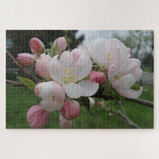 Roze en witte ventilator Jigzaag Puzzle Legpuzzel (Horizontaal)