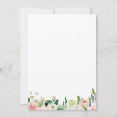 Roze en witte ventilatorrepetitie Binnenste inject Kaart (Achterkant)