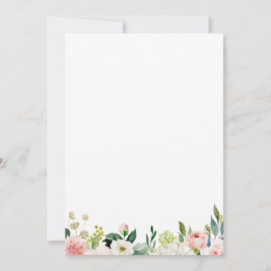 Roze en witte ventilatorrepetitie Binnenste inject Kaart (Achterkant)