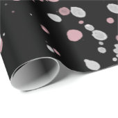 Roze en witte verf cadeaupapier (Rol Hoek)