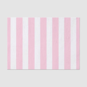 Roze en witte verticale strips Shabby Chic Stripe Tissuepapier
