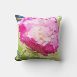 roze en witte verwisselbare hibiscus bloom kussen