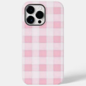 Roze en witte vierkanten Case-Mate iPhone case (Achterkant)