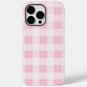 Roze en witte vierkanten Case-Mate iPhone 14 pro max hoesje