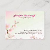 Roze en witte Visitekaartje bloesem (Achterkant)