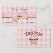 Roze en witte Visitekaartjes (Voorkant / Achterkant)