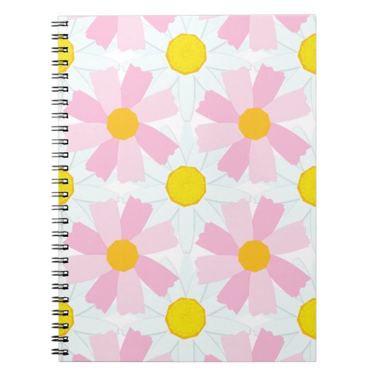 Roze en witte vleermuis notitieboek (Voorkant)