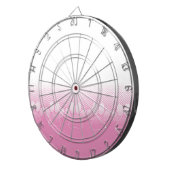 Roze en witte vlekken met achtergrond van krantenp dartbord (Voorkant Rechts)