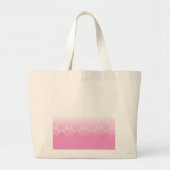 Roze en witte vlekken met achtergrond van krantenp grote tote bag (Voorkant)