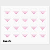 Roze en witte vlekken met achtergrond van krantenp hart sticker (Vel)