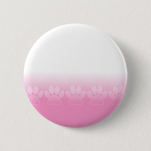 Roze en witte vlekken met achtergrond van krantenp ronde button 5,7 cm (Voorkant)