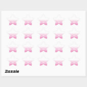 Roze en witte vlekken met achtergrond van krantenp ster sticker (Vel)